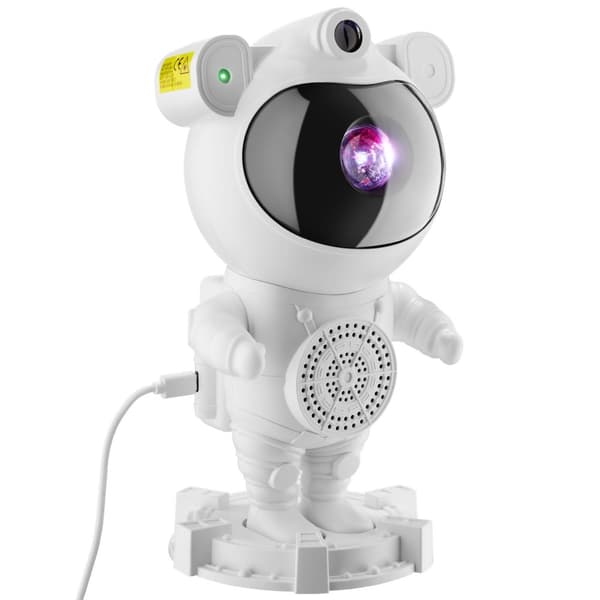 LED Stjärnprojektor Astronaut, inkl. Bluetooth - vit