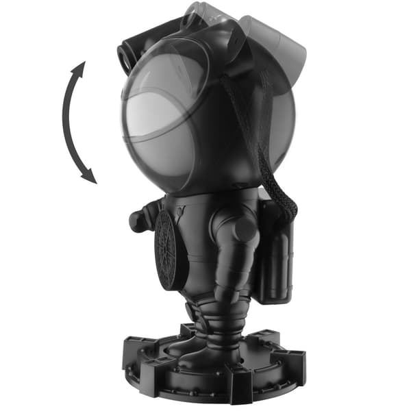 LED Stjärnprojektor Astronaut, inkl. Bluetooth - svart