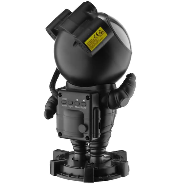 LED Stjärnprojektor Astronaut, inkl. Bluetooth - svart