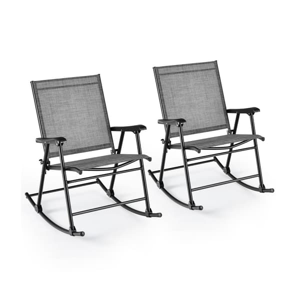 Foldbar Gyngestol, Sæt af 2, 32,5x25x36 tommer