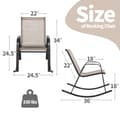 Miniatyrbillede 5 af 8: Terrasse Gyngestol, 36x24.5x34 tommer, Brun