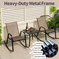 Miniatyrbillede 8 af 8: Terrasse Gyngestol, 36x24.5x34 tommer, Brun