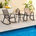 Miniatyrbillede 2 af 8: Terrasse Gyngestol, 36x24.5x34 tommer, Brun