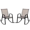 Miniatyrbillede 1 af 8: Terrasse Gyngestol, 36x24.5x34 tommer, Brun