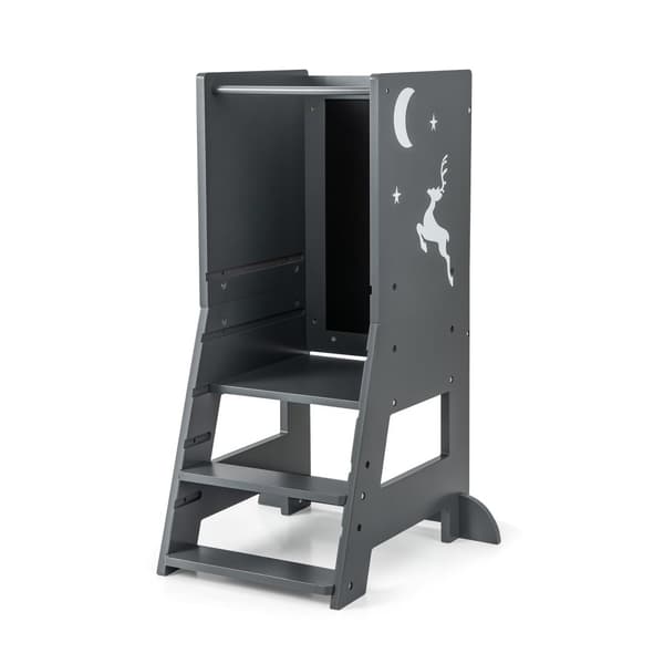 Køkkenstol, 19,5x14,5x34,5 tommer, Grå