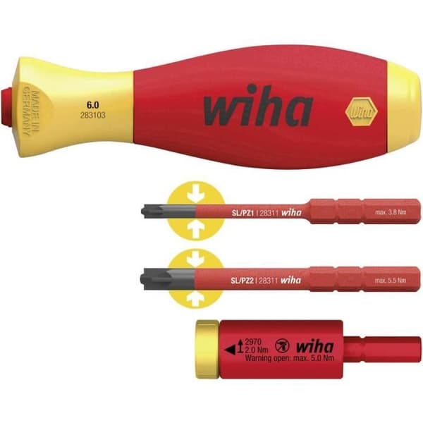 Åtdragningsmomentadapter - WIHA - EasyTorque - Elskydd - Specialiserad - Vit