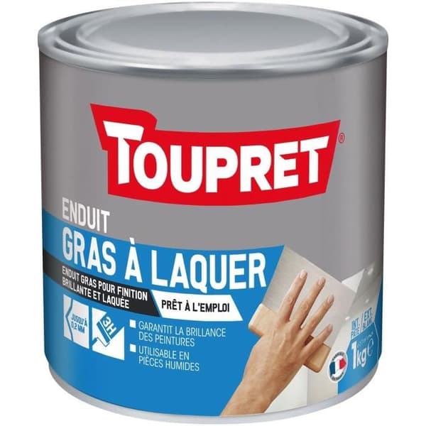 TOUPRET invändig/exteriör fettlackbeläggning - Pasta 1 kg - Vit