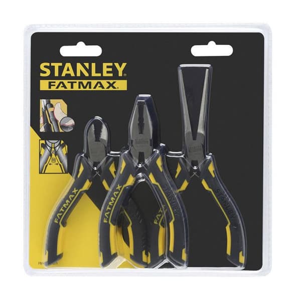 Set med 3 Stanley FatMax FMHT080524 Minitång - Svart - Verktyg