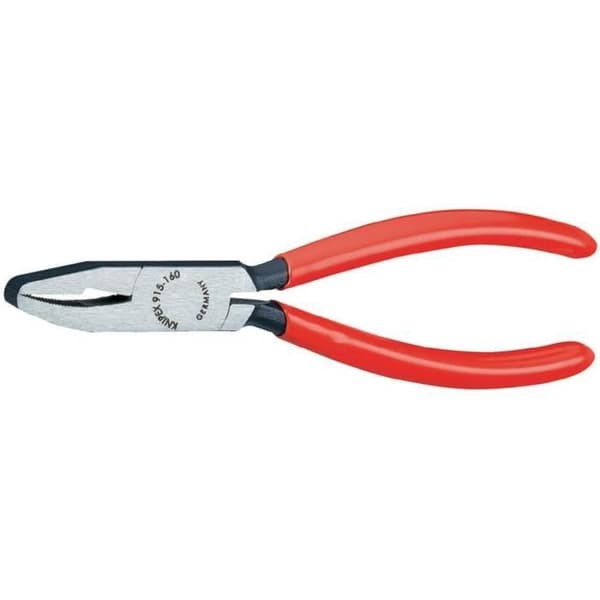 Glastång - KNIPEX - 91 51 160 - Mått: 160 mm - Specialstål - Röd