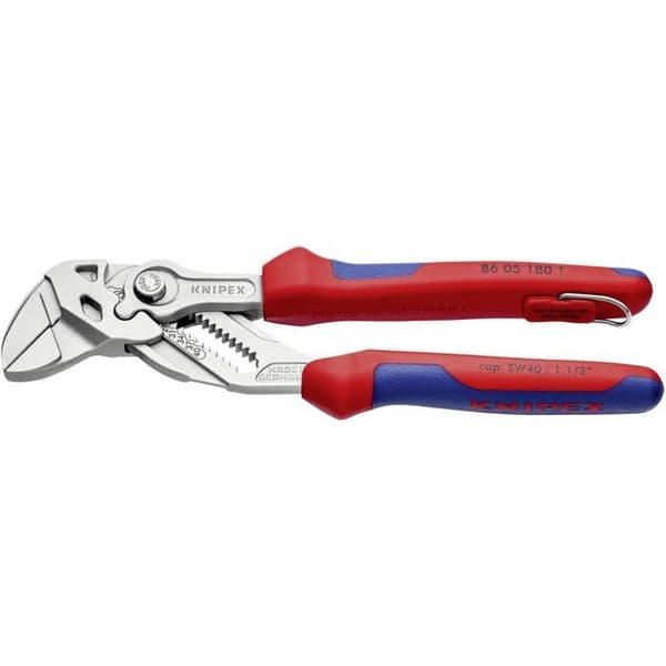 Ledtång - Knipex - 86 05 180 T - 3,5 cm - Plast - Blå-röd - 18 cm