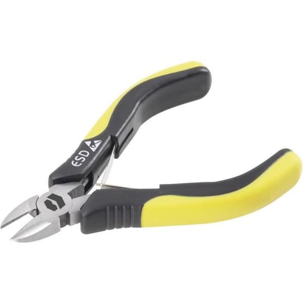 Diagonal skärtång - TOOLCRAFT - TO-6763704 - Antistatisk (ESD) - Fasett 110 mm