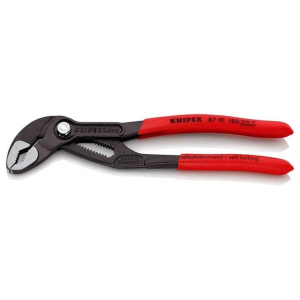 Käftång - Knipex - Cobra - Justering med en hand - Självlåsande - Stål 180mm/250mm