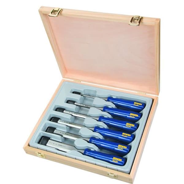 Fasad trämejsel - MARPLES - M444 - Premium stål - Blå - Set om 6