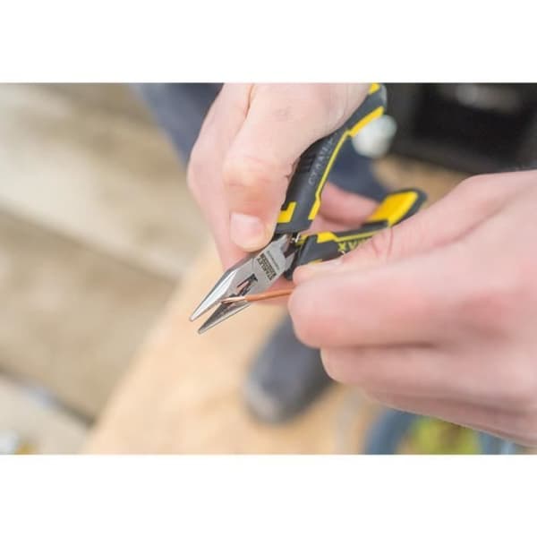 Mini lång rundtång - STANLEY FATMAX - 120 mm - Härdat stål - Ergonomiskt handtag i två material