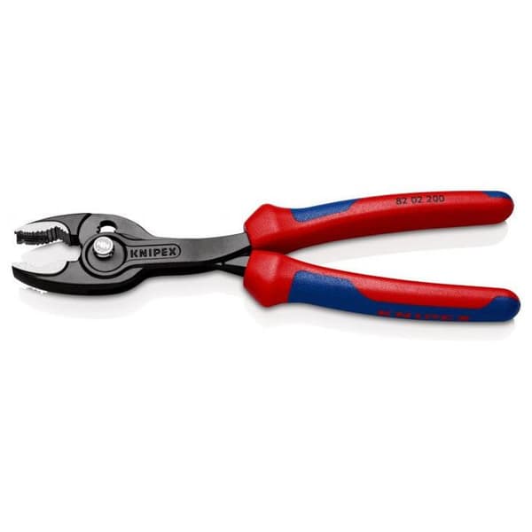 Multipickpincett - Knipex - 82 02 200 - Frontal och lateral gripning - Justering med tryckknapp - 200 mm