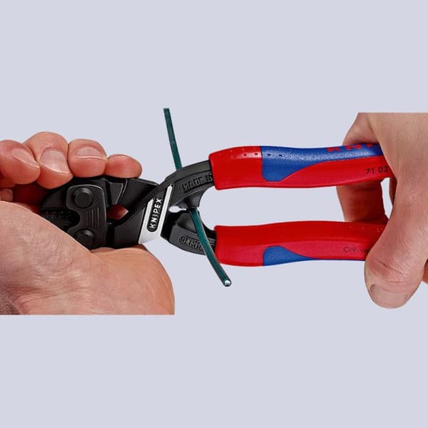 KNIPEX bultsaxar - Kompakt 200 mm - Krom-vanadinstål - Exakt skärning - Diameter upp till 5,2 mm