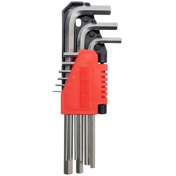 YATO 9st sexkantnyckelsats 1,5-10mm Cr-V