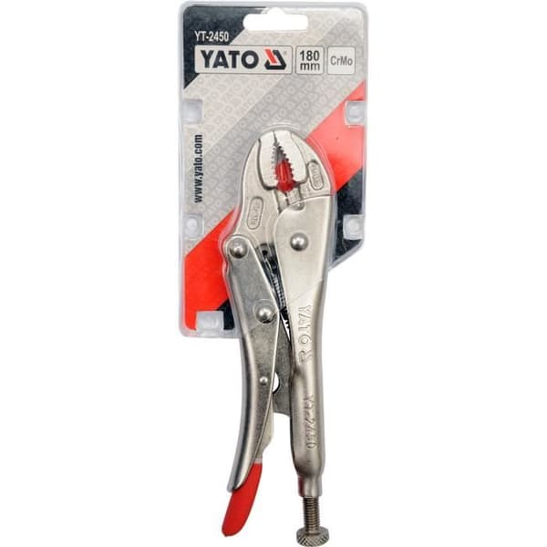 Yato YT-2450, Låstång, Rostfritt stål-Röd, 18 cm, 396 g