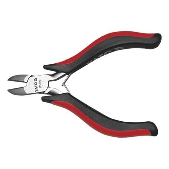 Yato YT-2081, sidoklipptång, svart-röd, 11,5 cm, 100 g