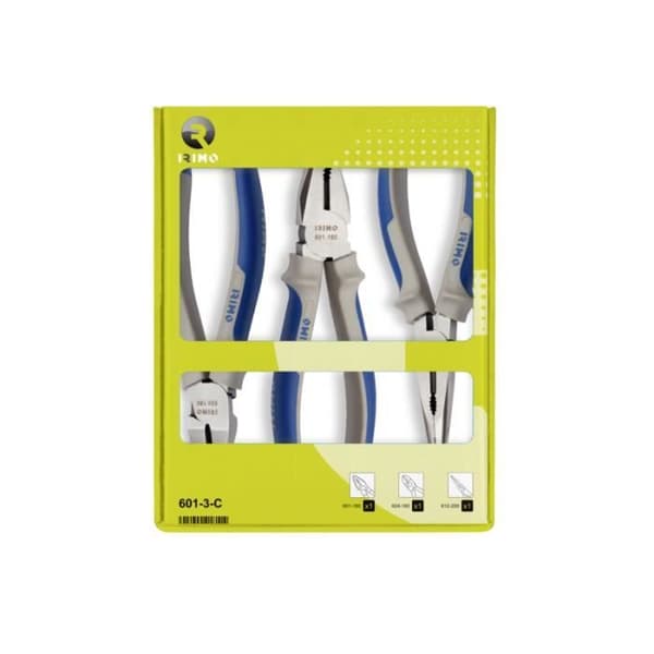 Set med 3 tång med bi-material handtag 601-3-C Irimo