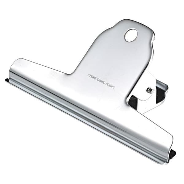 Låda med 12 SPRING CLIP klämmor 100 mm