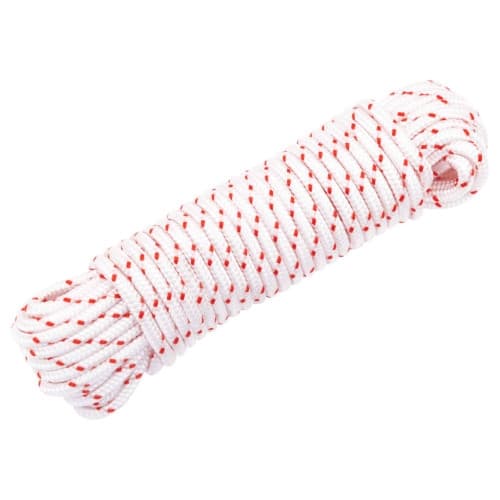 Startsnöre vit och röd Ø4 mm 10 m nylon