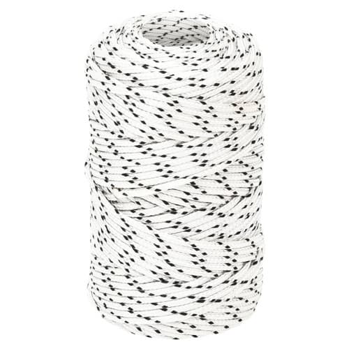 Båtlina flätad vit 2 mm x 500 m polyester