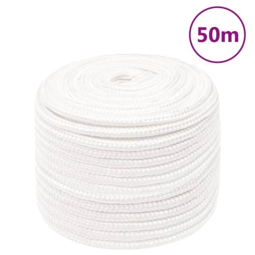 Båtlina helvit 14 mm 50 m polypropylen
