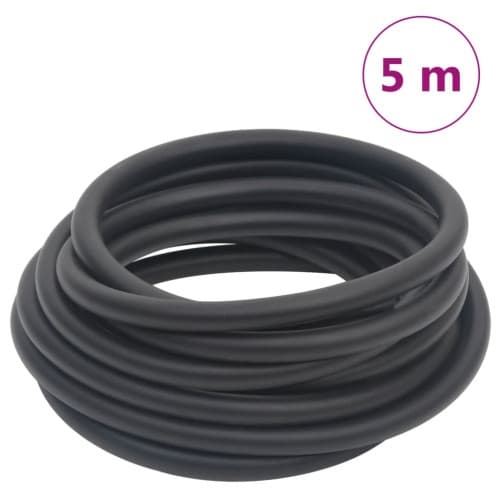 Luftslang hybrid svart 5 m gummi och PVC