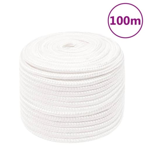 Båtlina helvit 12 mm 100 m polypropylen