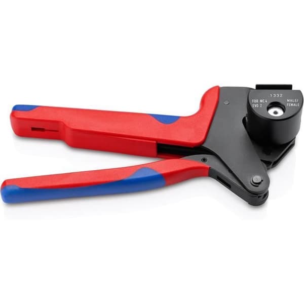 KNIPEX 97 43 66 EVO Universell Pressverktyg för Utbytbara Pressmatriser med Brunad Bi-Materiell Kåpa 200 mm