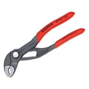 Tång - KNIPEX - COBRA MINI LG 125 - Självlåsande - Omedelbar justering - Röd PVC