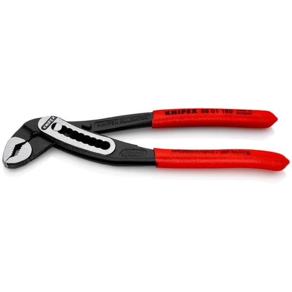 Alligatorspets flergreppstång - KNIPEX - 180mm - Härdad metall - Röd