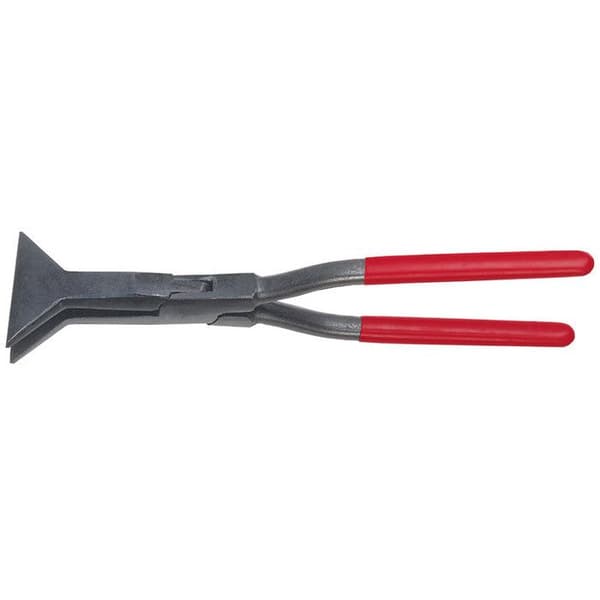 Rak kant- och krosstång 80 mm - BESSEY - D336 - Smidd stål - PVC - Röd