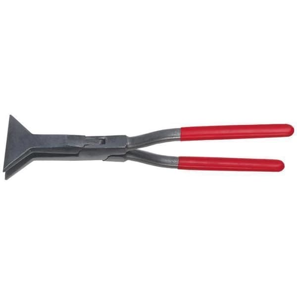 Rak kant- och krosstång 80 mm - BESSEY - D336 - Smidd stål - PVC - Röd