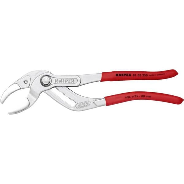 Sifontång - KNIPEX 81 03 250 - krom - 250 mm - för plaströr och kopplingar