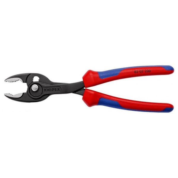 Multipickpincett - Knipex - 82 02 200 - Frontal och lateral gripning - Justering med tryckknapp - 200 mm