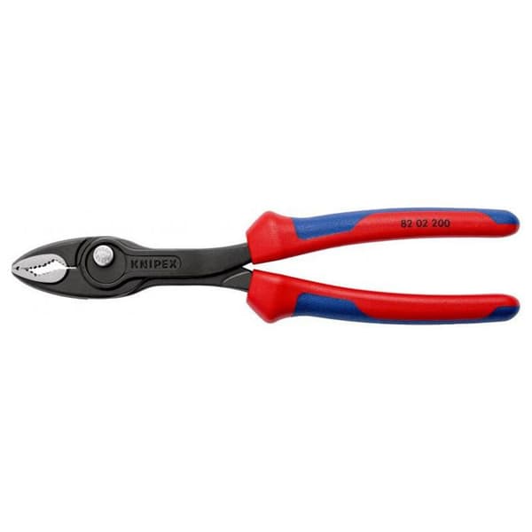 Multipickpincett - Knipex - 82 02 200 - Frontal och lateral gripning - Justering med tryckknapp - 200 mm