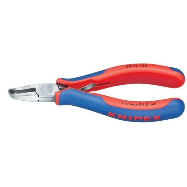 Knipex 64 72 120 elektronisk skärtång - liten fas 120mm - Röd