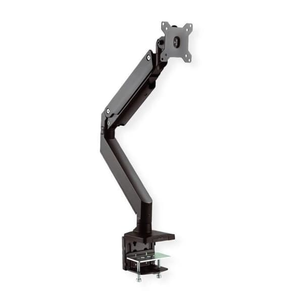 Stöd för LCD-skärm - ROLINE - LCD-arm, klämma, gas - Metall - Svart - Universal