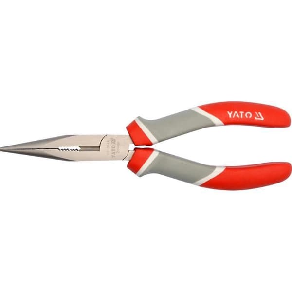 Yato YT-2016 Long Nose Tång - Grå-Röd - 16 cm - 200 g