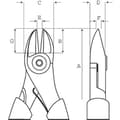 Miniatyrbild 2 av 2: Pince - BAHCO - Avbitare 125Mm - Stål - Svart - Skärande