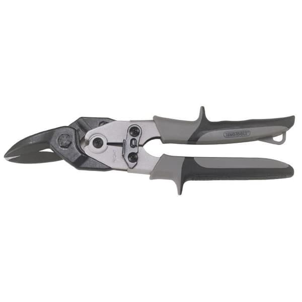 Plåtsaxar - Teng Tools - 491 - Härdat stål - Handtag i PVC - Färg svart
