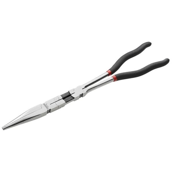 Extra lång dubbelledad halvrunda tång - FACOM - 185.34L - Stål - 340 mm - Med nos