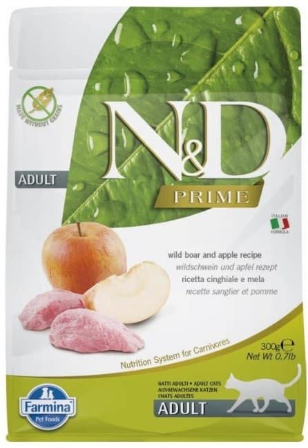 FARMINA N&D Prime Cat Boar and Apple Adult - kissan kuivaruoka - 300 g
