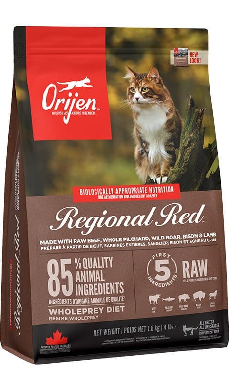 ORIJEN Regional Red Cat - torrfoder för katter - 1,8 kg