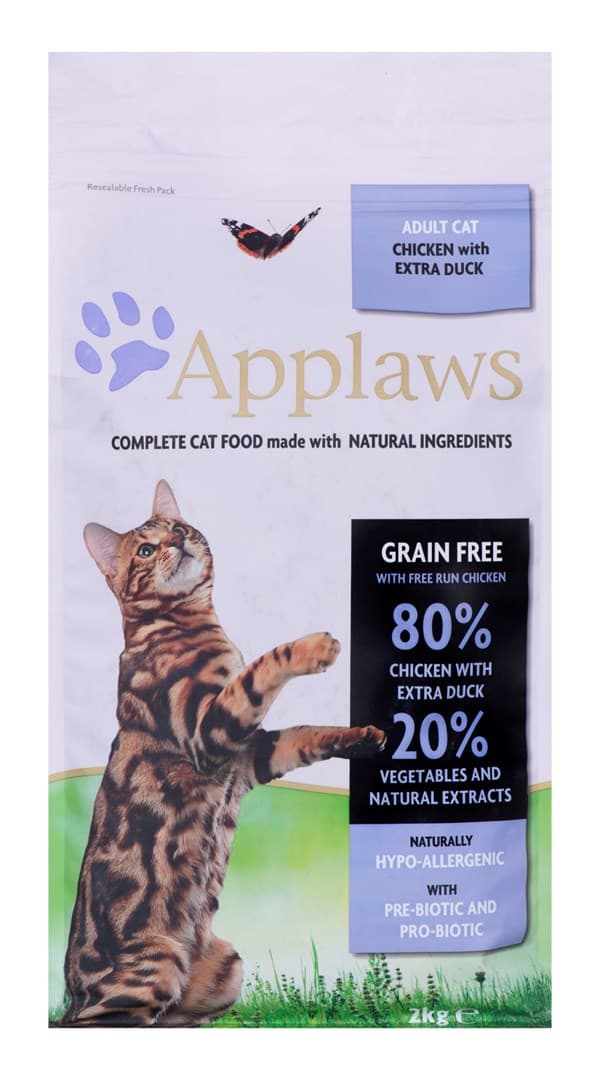 APPLAWS Cat Kana ja ankka - kissan kuivaruoka - 2 kg