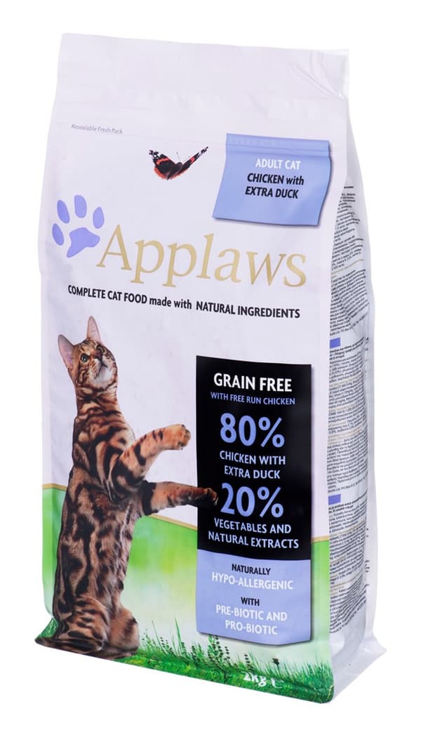 APPLAWS Cat Kana ja ankka - kissan kuivaruoka - 2 kg