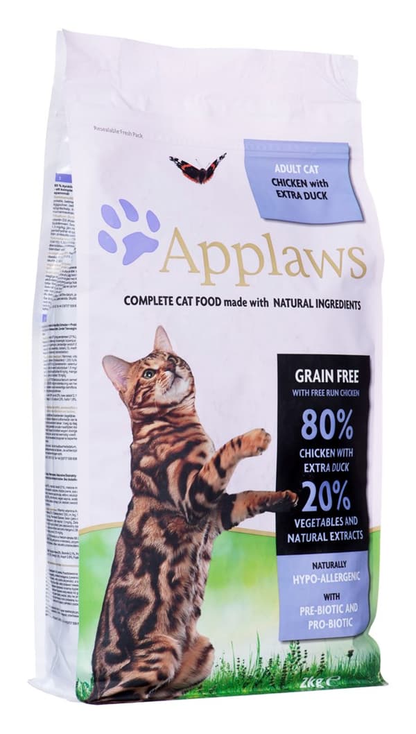 APPLADER Katt Kyckling och anka - torr kattmat - 2 kg