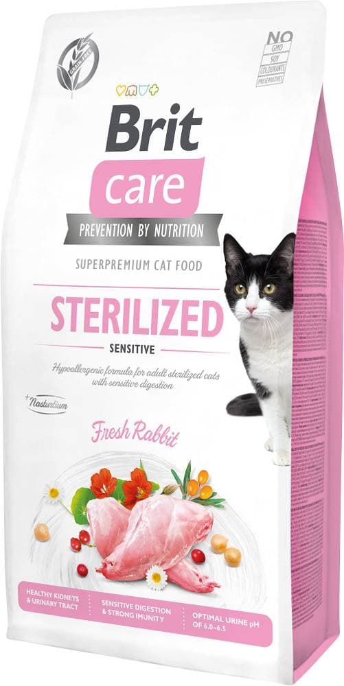 BRIT Care Grain Free Sterilized Sensitive - torrfoder för katter - 7 kg